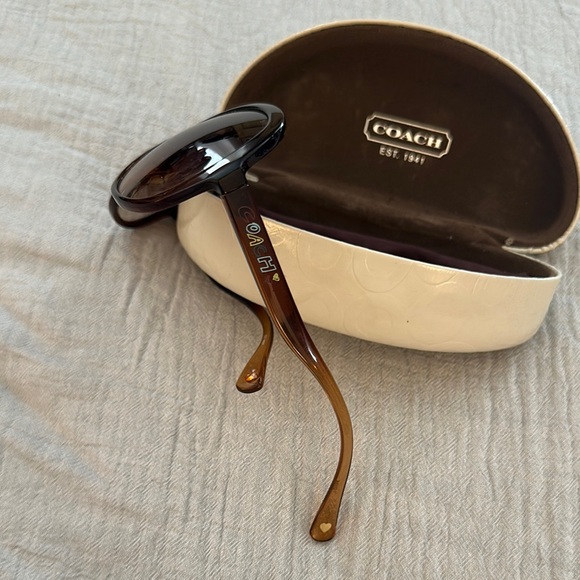 Coach Women's Dark Brown Sunglasses - Picture 2 of 6